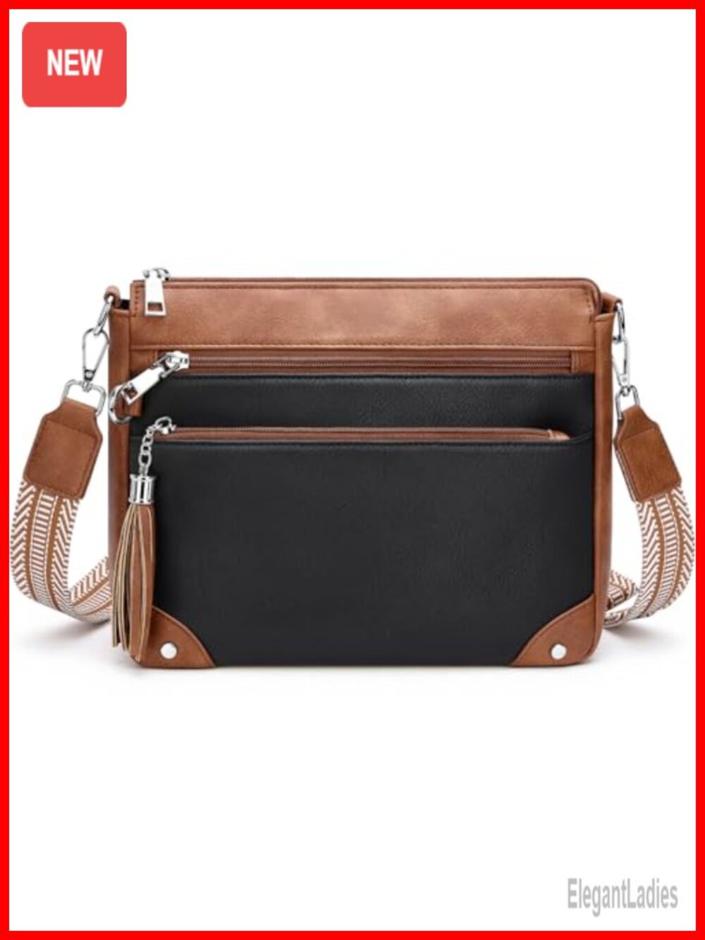 Anti-Theft Crossbody Purse for Women RFID Shoulder Bag Travel Faux Leather